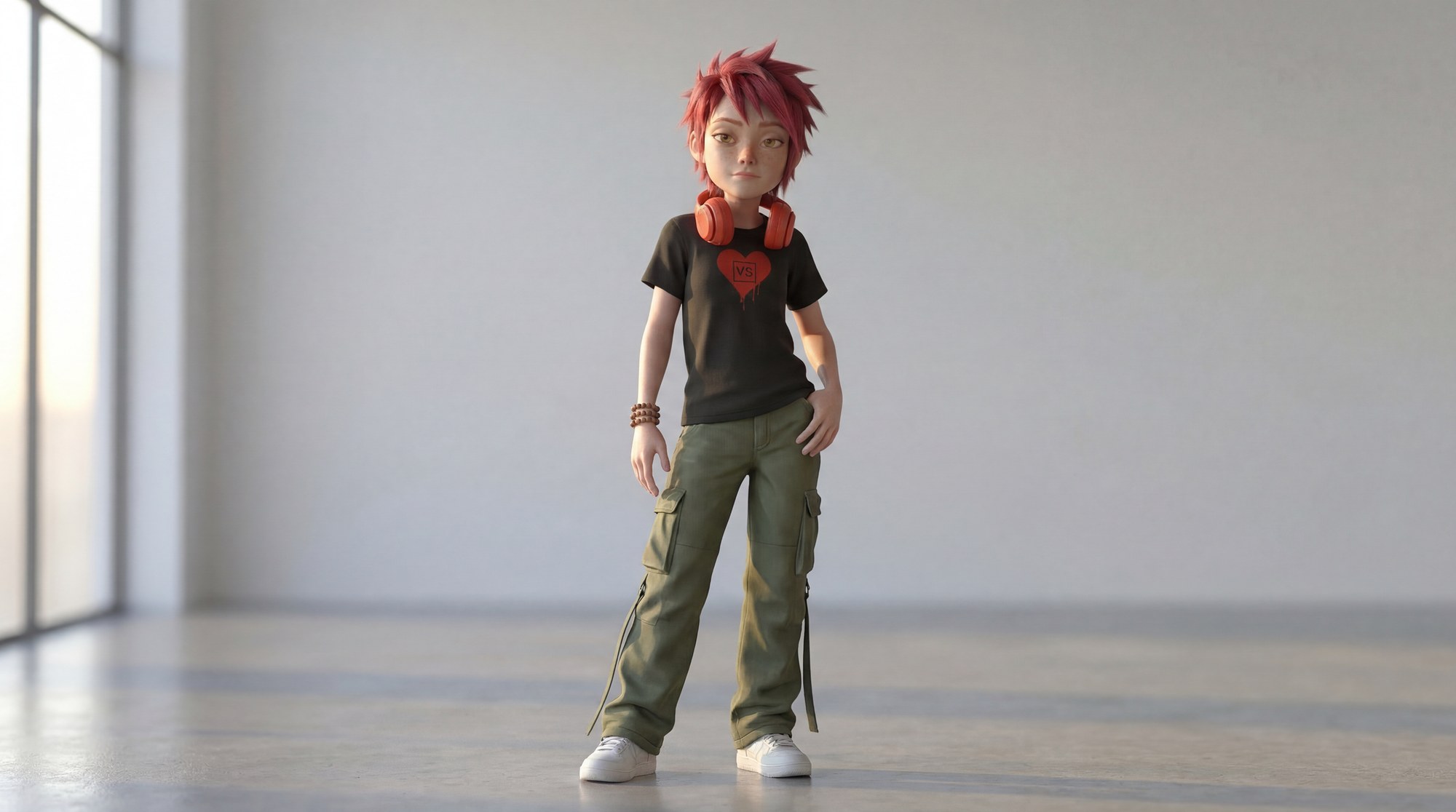 Nena — full body, environment lighting