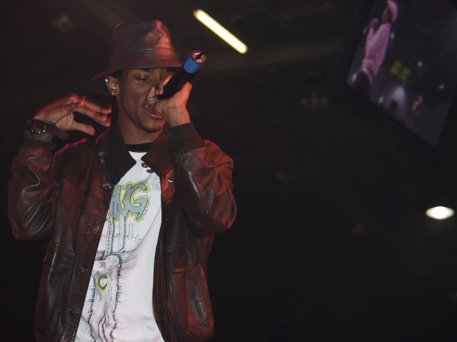Performer on stage