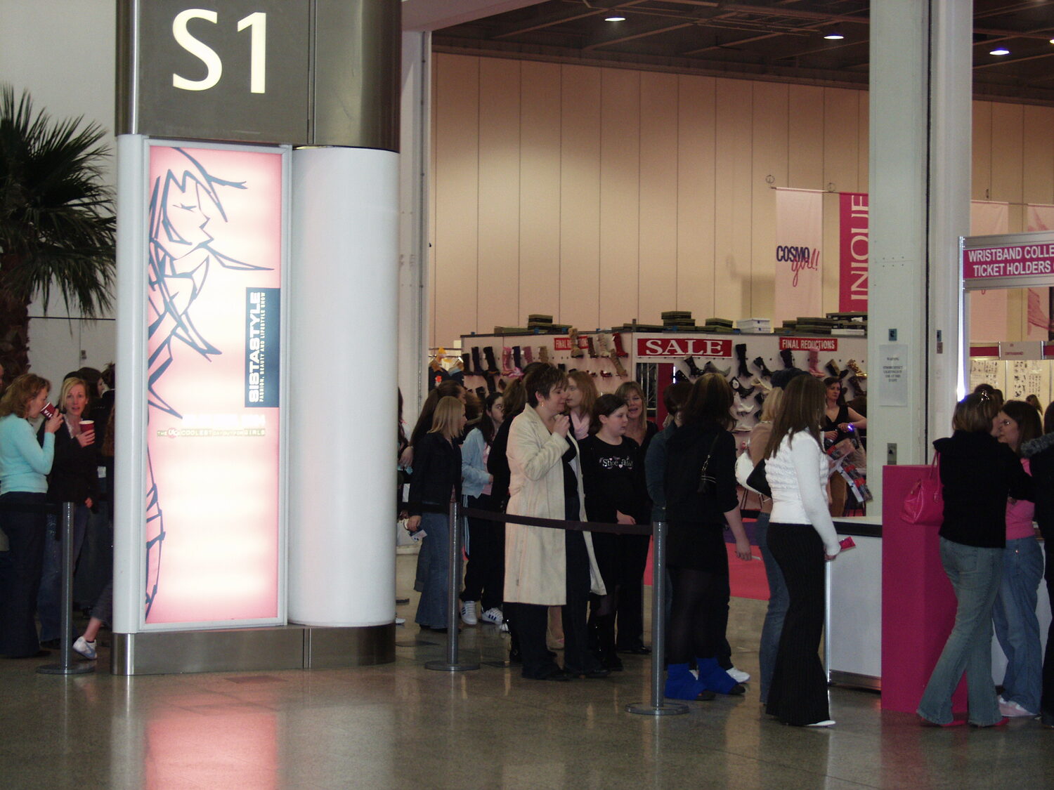 Queue at the venue entrance
